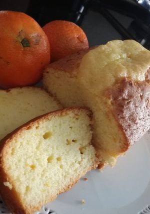 Una foto de Budín de mandarina súper fácil para la merienda! SIN LICUADORA