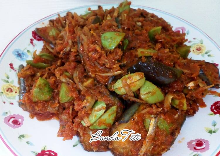 Resep 331.Sambal Terong Ikan Teri Anti Gagal