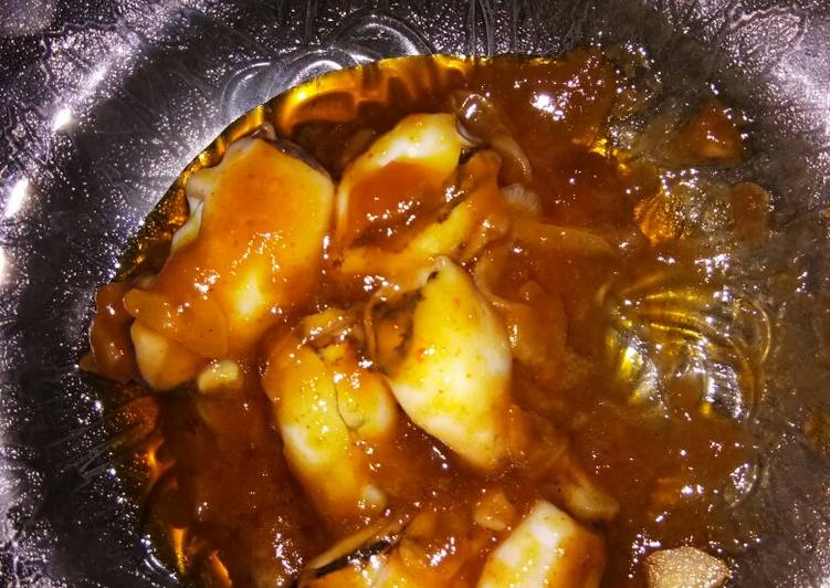 Resep Cumi saos padang mudah Lezat