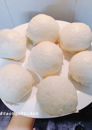 Hình của món Bánh bao thịt trứng cút.