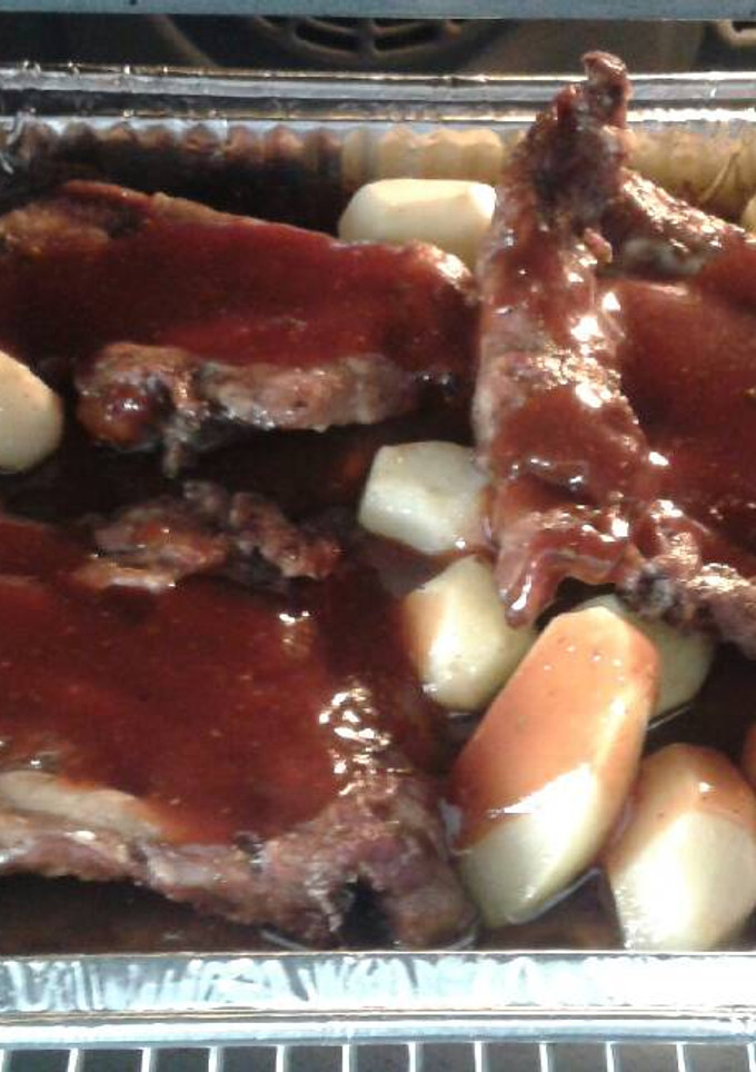 Una foto de Costillas con salsa de miel