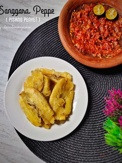 Foto resep Sanggara Peppe (Pisang Penyet)