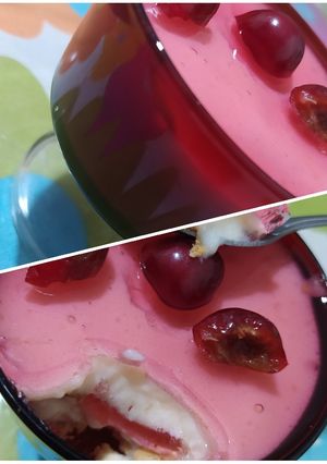 Φωτογραφία της συνταγής Γλυκό ψυγείου στο ποτήρι 🍒🍪
