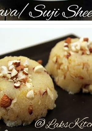 A picture of Suji/Rava/Semolina Sheera:.
