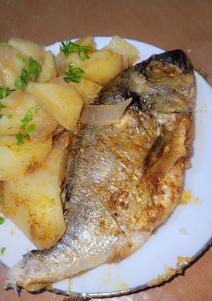 صورة لوصفة سمك (دوراد) محمر