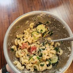 A picture of Goat Cheese Veggie Pasta.