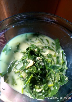 Foto resep Bobor Daun Singkong dan Ebi