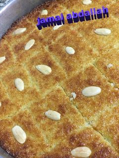 صورة لوصفة بسبوسة بجوز الهند