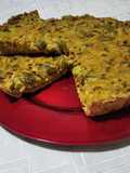 Tarta vegana integral de vegetales con quesito de cajú 🥒🧀 :)