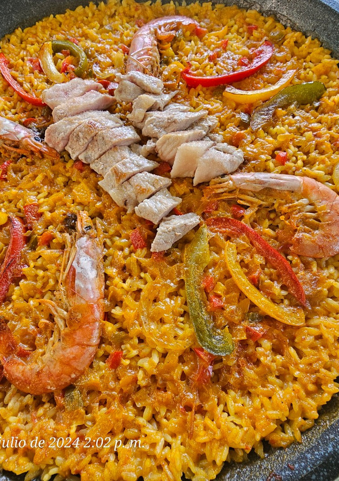 Una foto de Arroz de secreto con un toque mexicano