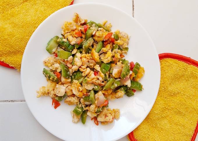 Langkah Mudah untuk Membuat Tumis pare tahu telur, Bisa Manjain Lidah