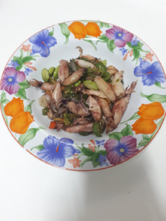 Foto resep Cumi Asin Pete Pedes