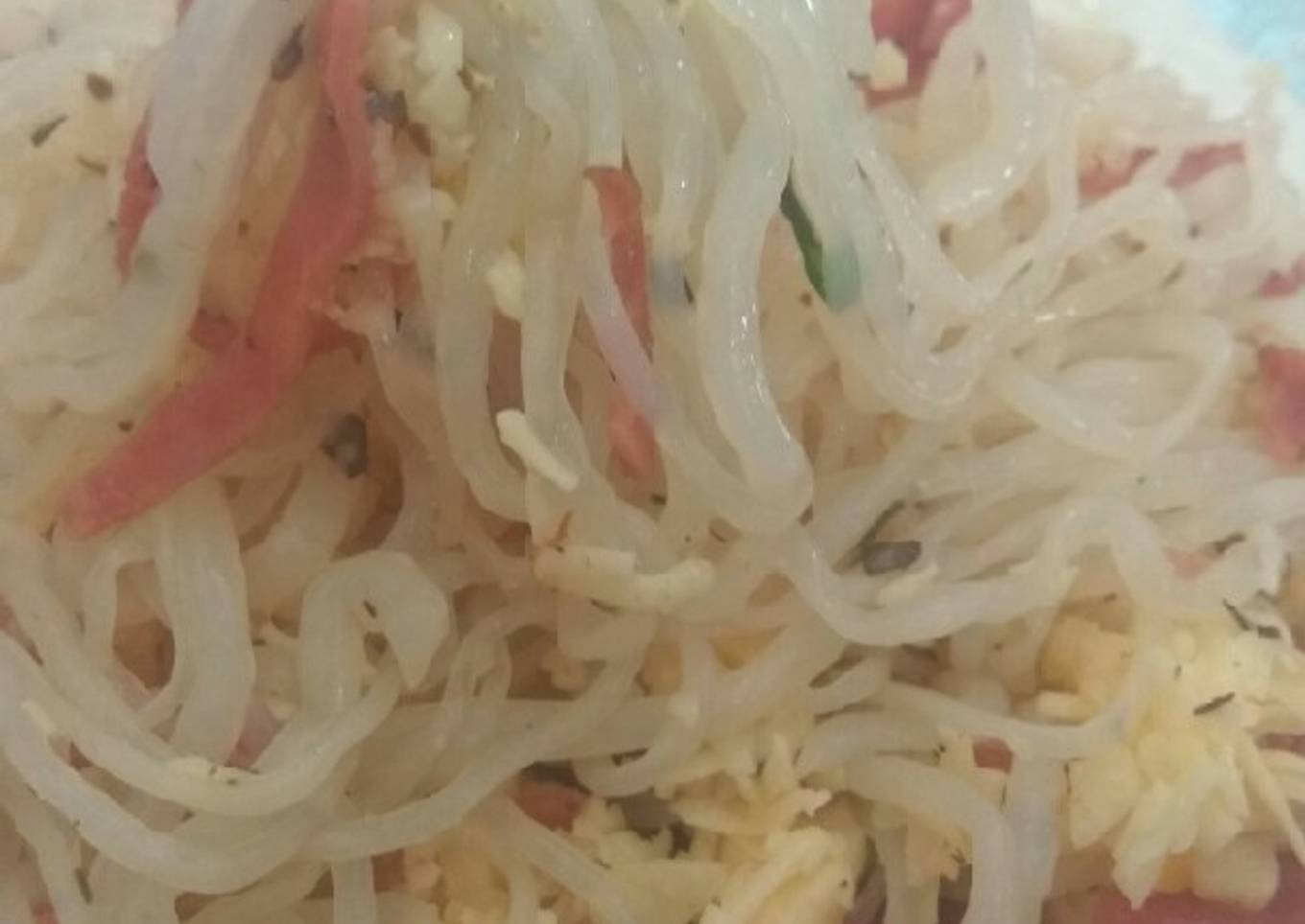 Spaghetti aglio olio keto version