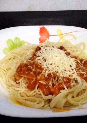 Foto resep Spaghetti sauce pasta homemade