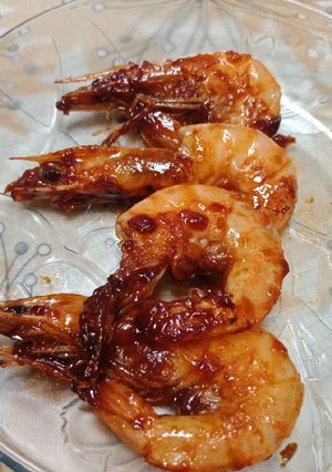 Foto resep Udang bakar madu mudah dan enak