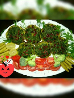 عکسی از دستور مافین کوکو سبزی با سیر تازه