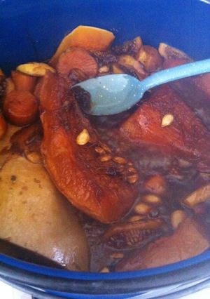 Una foto de Calabaza en dulce con camote