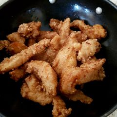 A picture of My Crispy Deep-fried Garlic Chicken 😁.