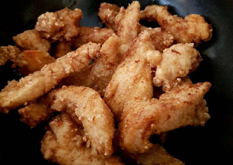 Recipe of Quick My Crispy Deep-fried Garlic Chicken 😁