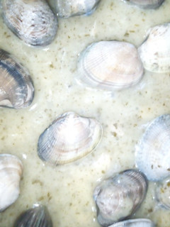 Una foto de Almejas de Carril en Salsa Verde