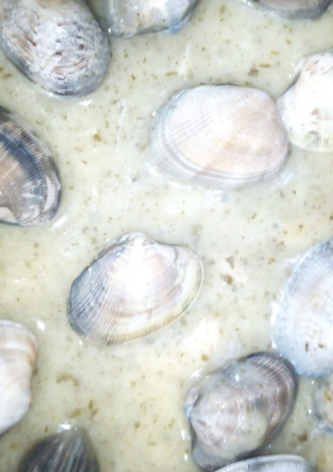 Una foto de Almejas de Carril en Salsa Verde