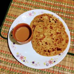 Aloo Paratha / Potato Flatbread A picture of Aloo Paratha / Potato Flatbread.