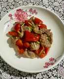 SP.1027 - Thăn Heo Xào Ớt Chuông Đỏ