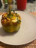 Poivrons farcis à l’air fryer (végétarien)