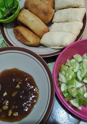 Foto resep Lumpia basah / goreng rebung tahu
