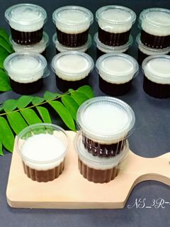 Foto resep Puding cup coklat vla vanilla