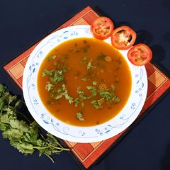 A picture of Tomato dhania shorba.