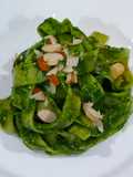 Tagliatelle with Spinach and Almond Pesto