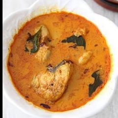 Mom’s yellow fish curry A picture of Mom’s yellow fish curry.