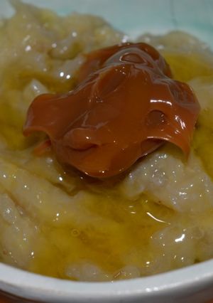 Una foto de Crema de banana a la miel