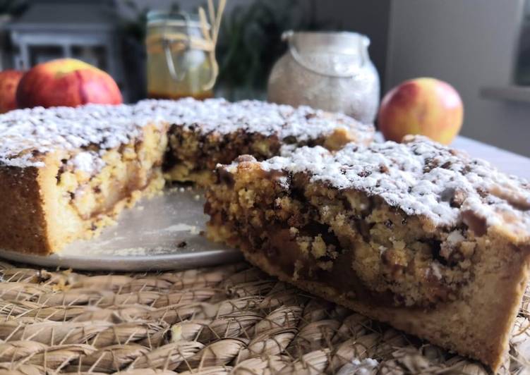 Crumble Pommes đ Caramel beurre salĂ©