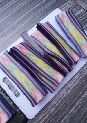 Foto resep Lapis Tepung Beras Motif Tenun