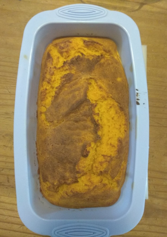 Una foto de Budín de calabaza y naranja
