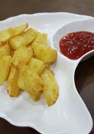 صورة لوصفة بطاطس ودجز بطريقة سهلة ولذيذة🥔🍟😋😍