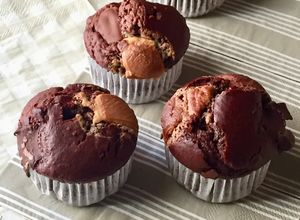 Foto principal de Muffins 3 chocolates en thermomix para 5°cumplemes de Mateo 🎂👶🏼🍫