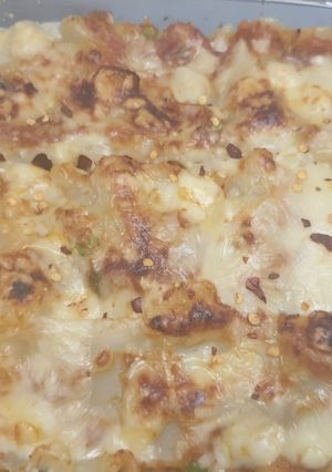 A picture of Chinese lasagna.