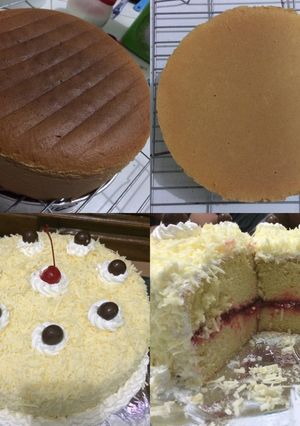 Foto resep Cheese Cake Jadul (birthday cake)