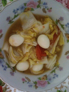 Foto resep Oseng Sawi Putih Telur Puyuh