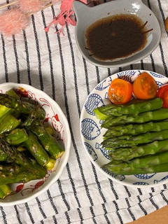 蘆筍前菜二食 之 涼拌蘆筍 (可素食) 的食譜成品照片