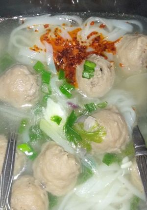 Gambar Kway Teow Sup Bebola Daging Cikayu #KCHUP