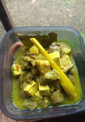 Foto resep MPASI 10M+ Ati tahu kuah santan