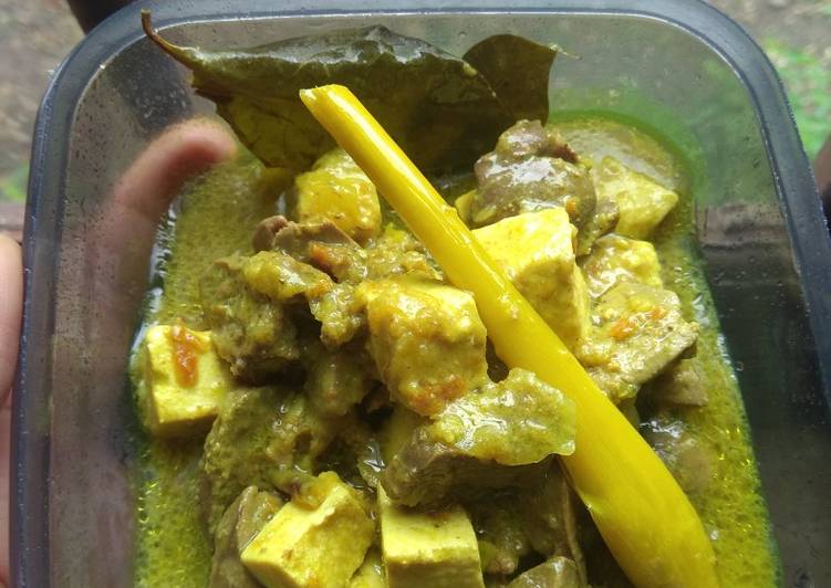 MPASI 10M+ Ati tahu kuah santan