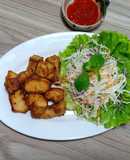 Cá lóc chiên giòn & Salad bắp cải