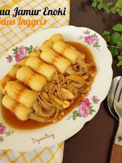 Foto resep Jamur Enoki Chikua Saus inggris