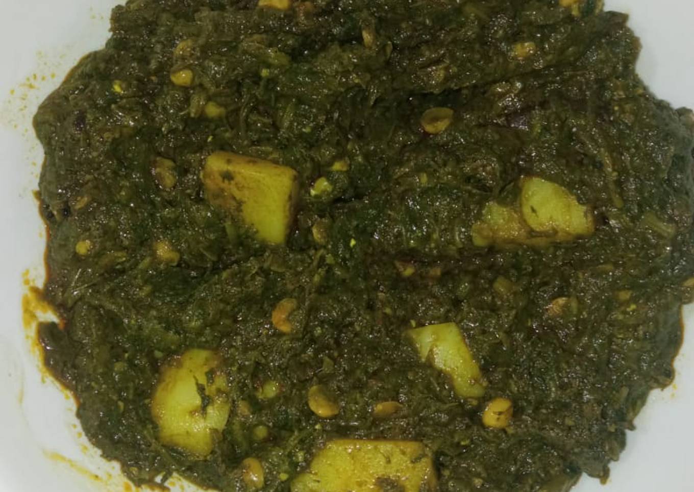 3 spice alu daal palak