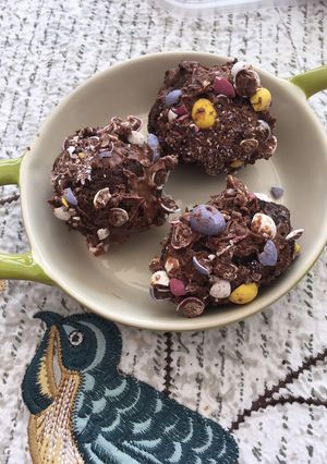 A picture of Chocolate scotch eggs!.